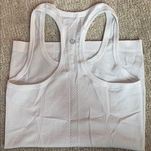 lululemon white swiftly tech racer back tank